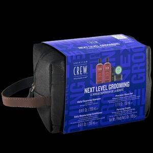 American Crew Men's Grooming Kit - Black and Brown